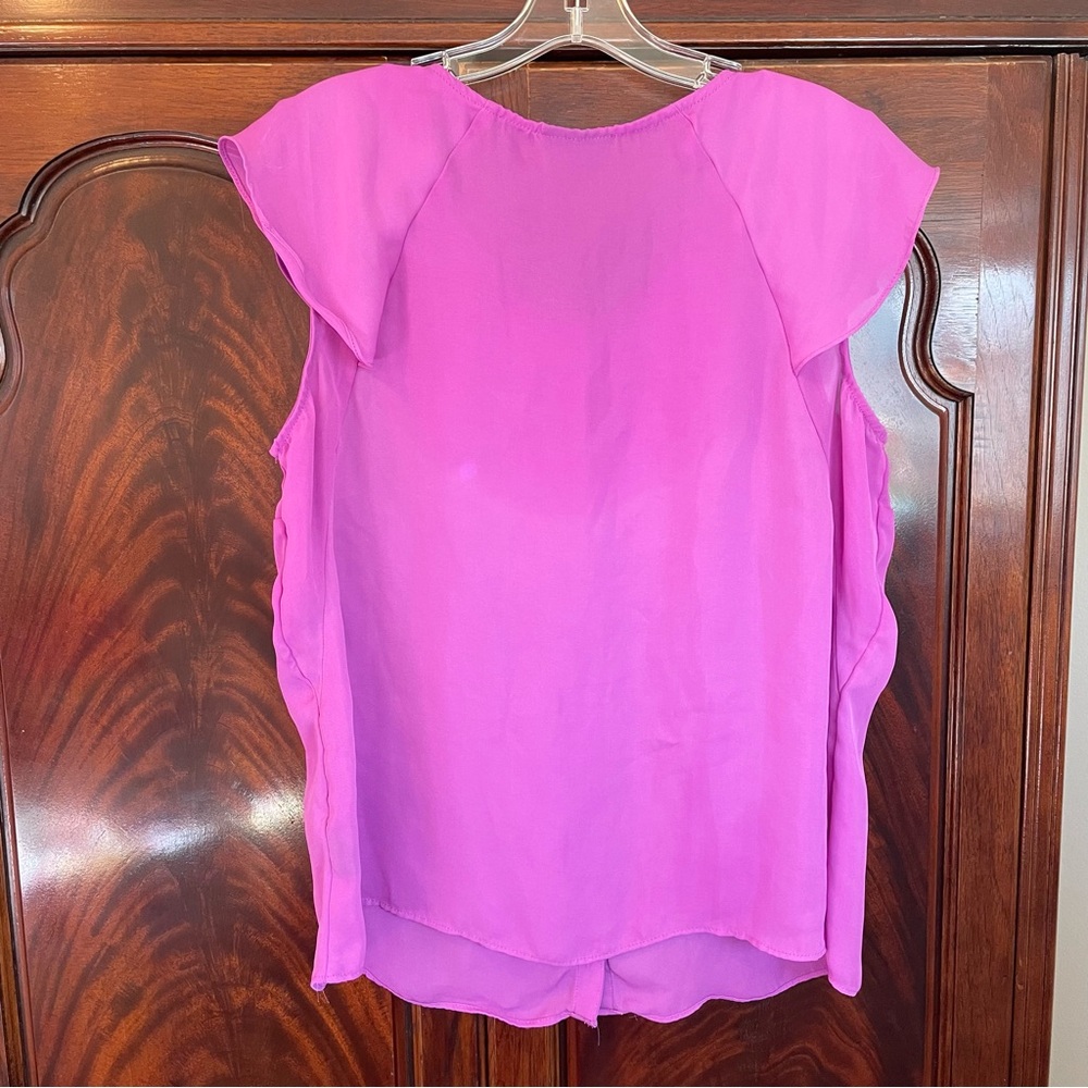 Pink Ruffled Sleeveless Top - Picture 2 of 3
